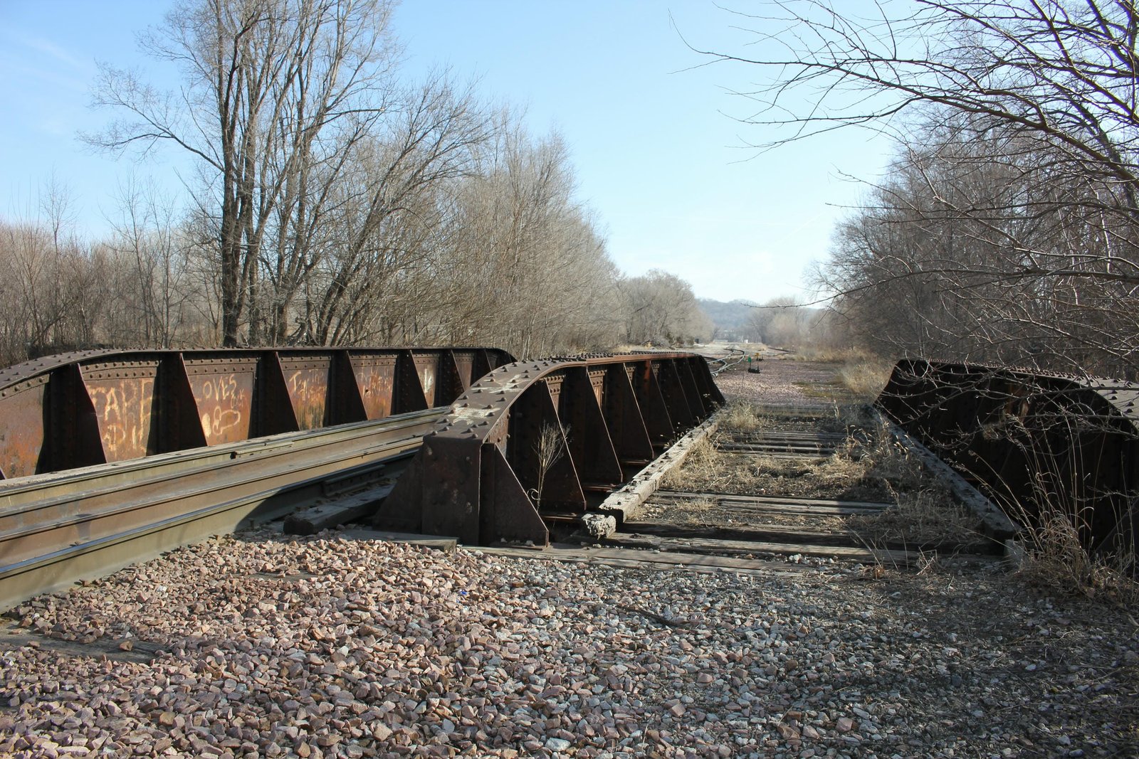 Looking east